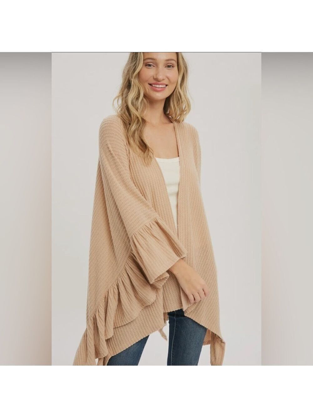 FINAL PIECES!!!! ($16) Ruffle Hem Cardigan - Picture 5 of 8